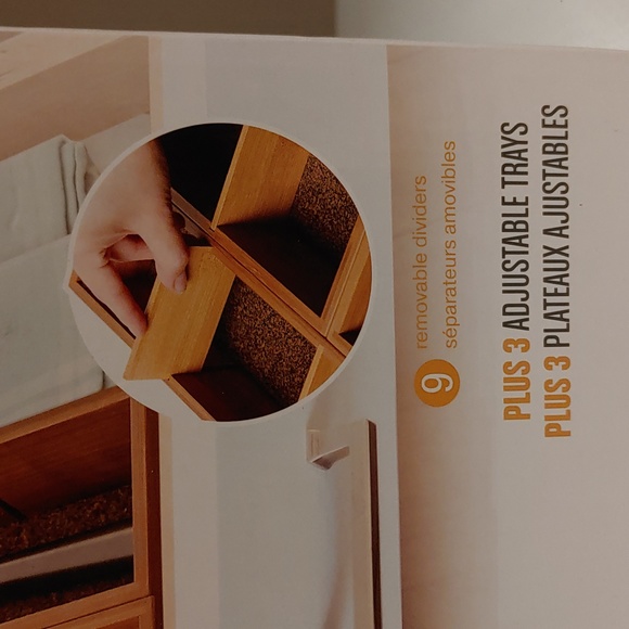 NIB Expandable Bamboo Drawer Organizer - Picture 6 of 8